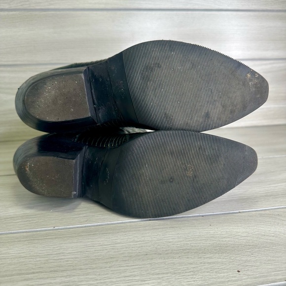 Nocona Western Boot GREEN Teju Lizard Grain Size 6.5 Leather Pointed USA Made - Picture 7 of 14